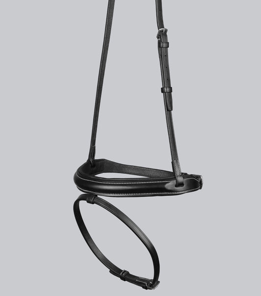 Description:Padded Noseband for Pro Elevator Bridle_Colour:Black_Position:1