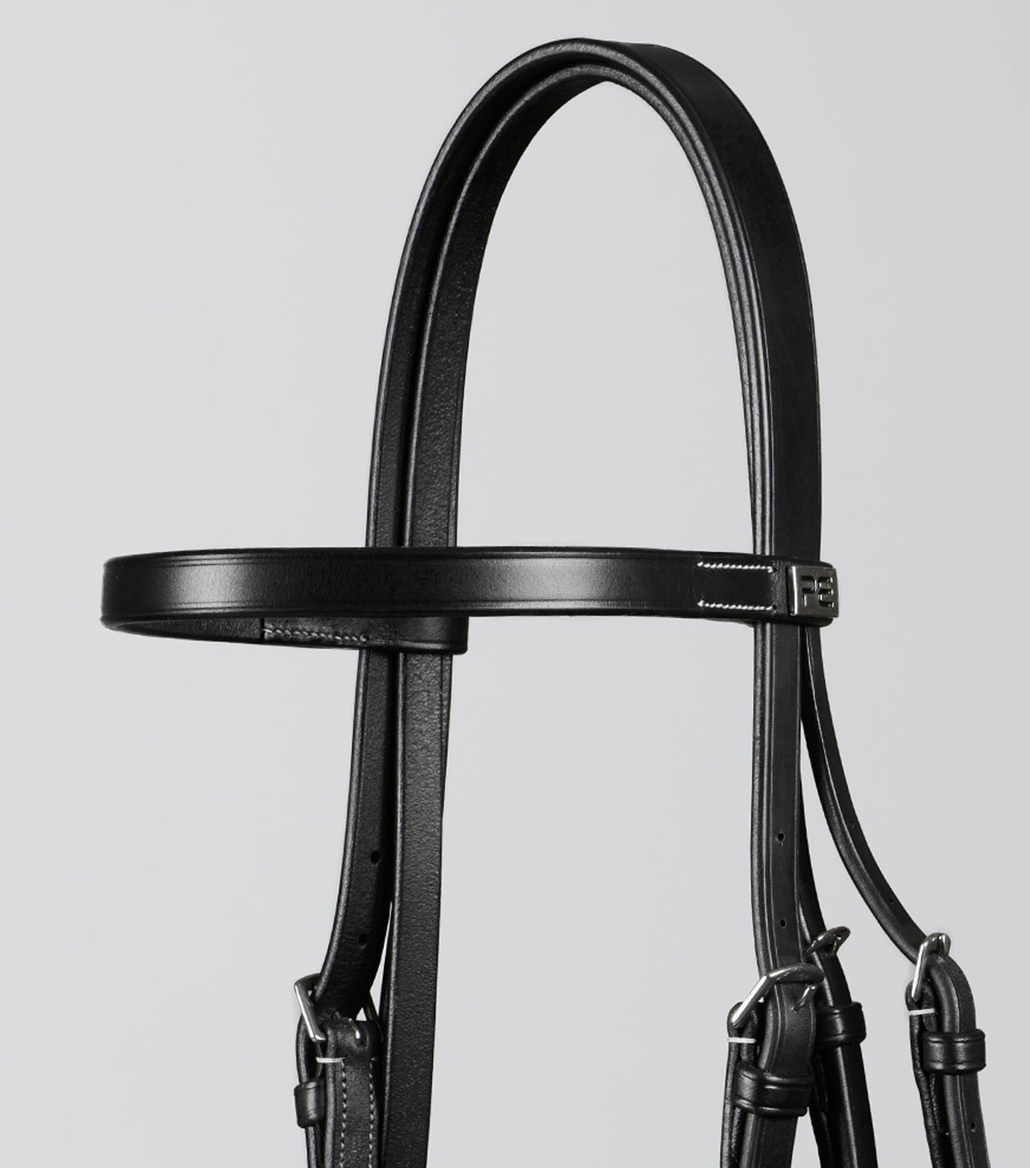 Description:plain browband for hunter bridle_Colour:black_Position:3