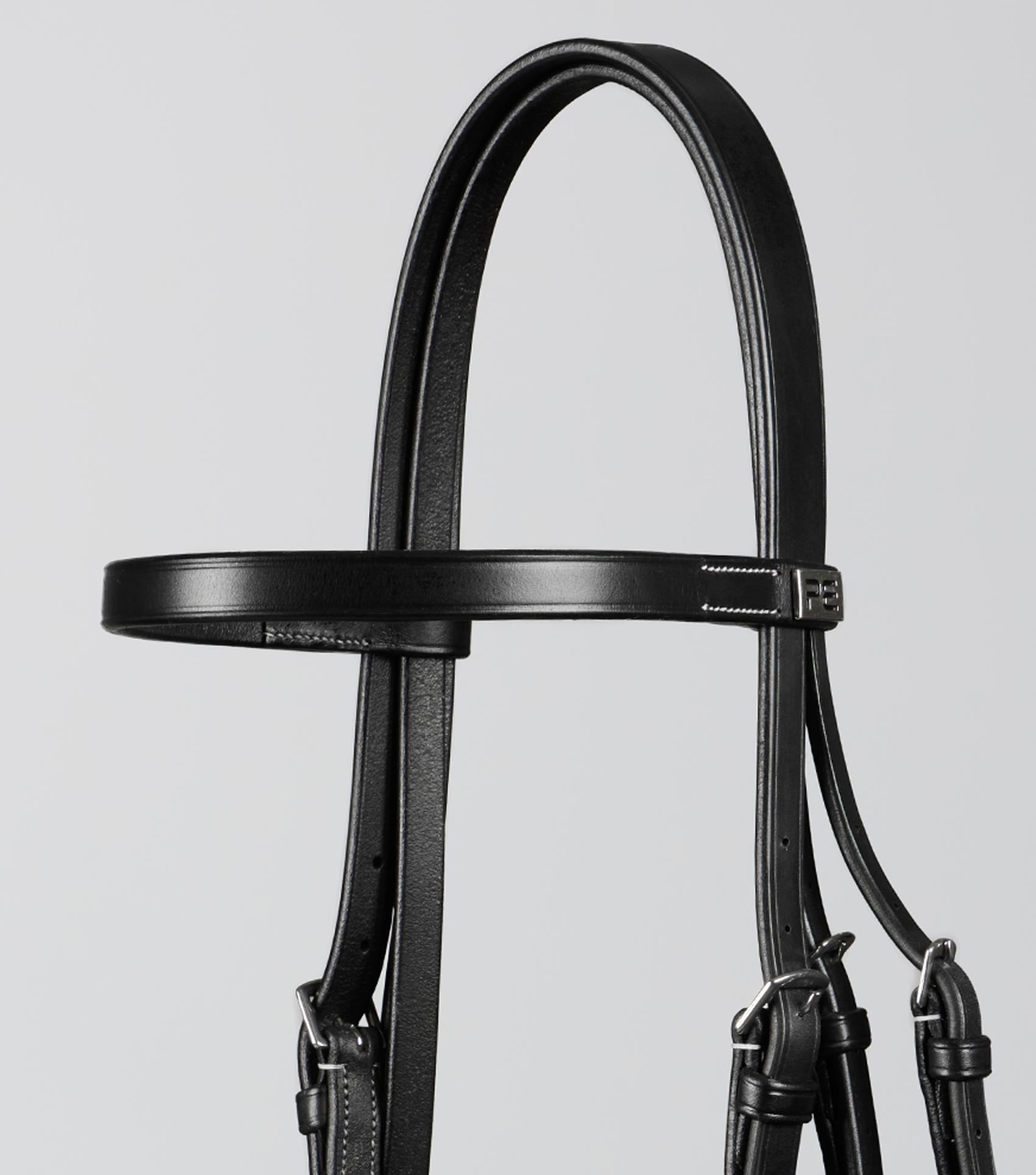 Description:plain browband for hunter bridle_Colour:black_Position:3