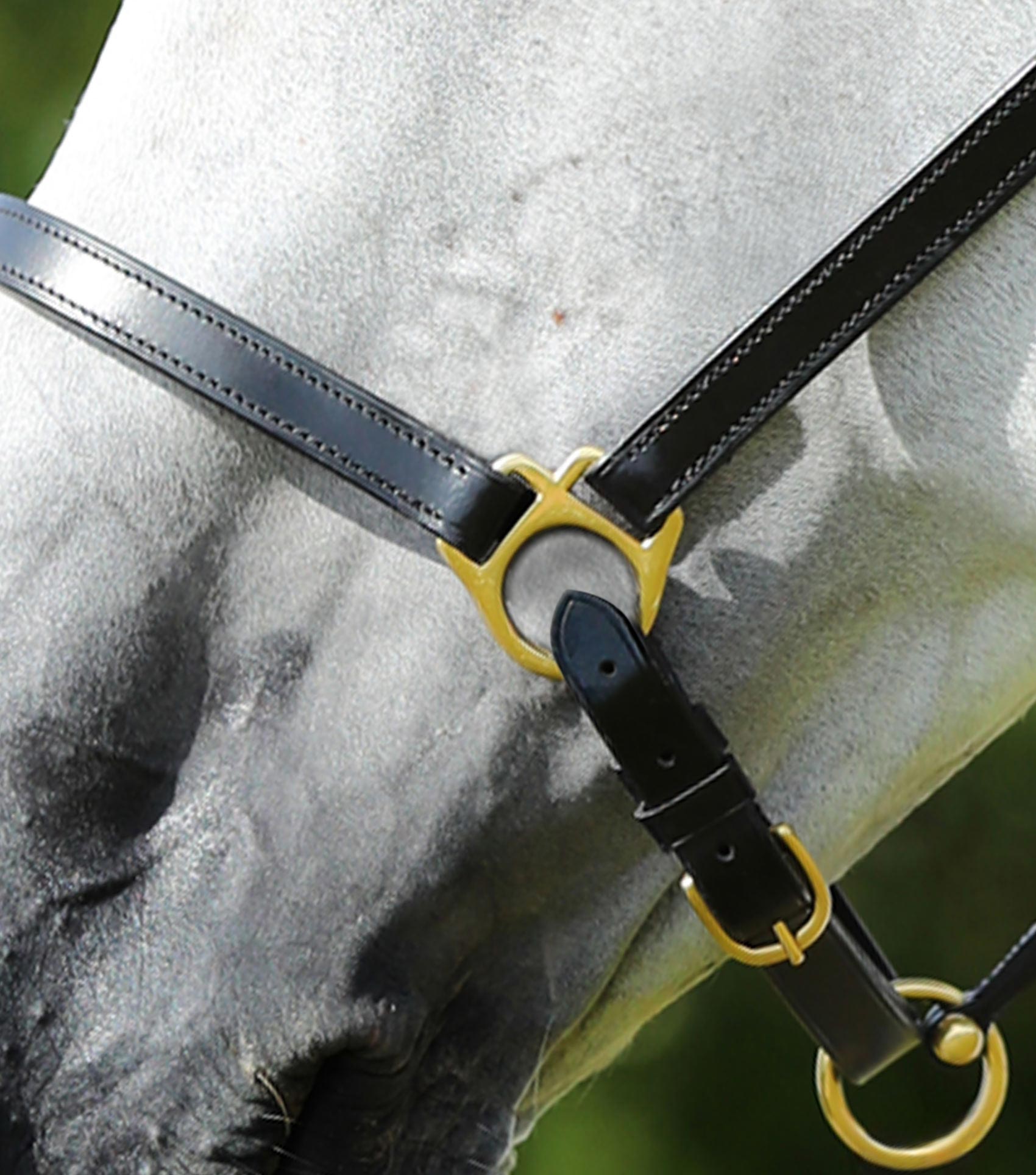 Description:Plain Leather Head Collar_Colour:Black_Position:3