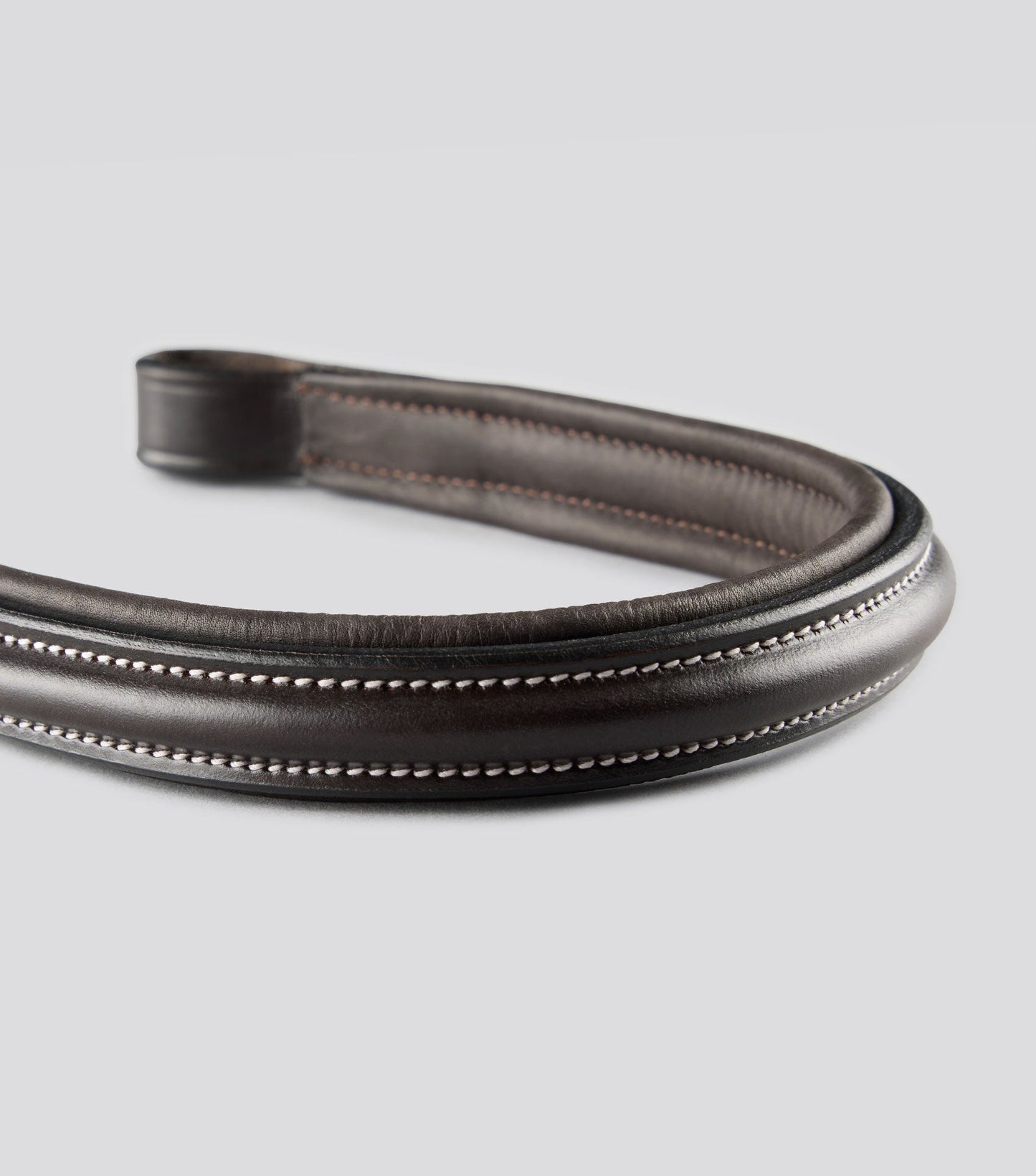 Description:Pro elevator padded browband_Colour:dark havana_Position:5