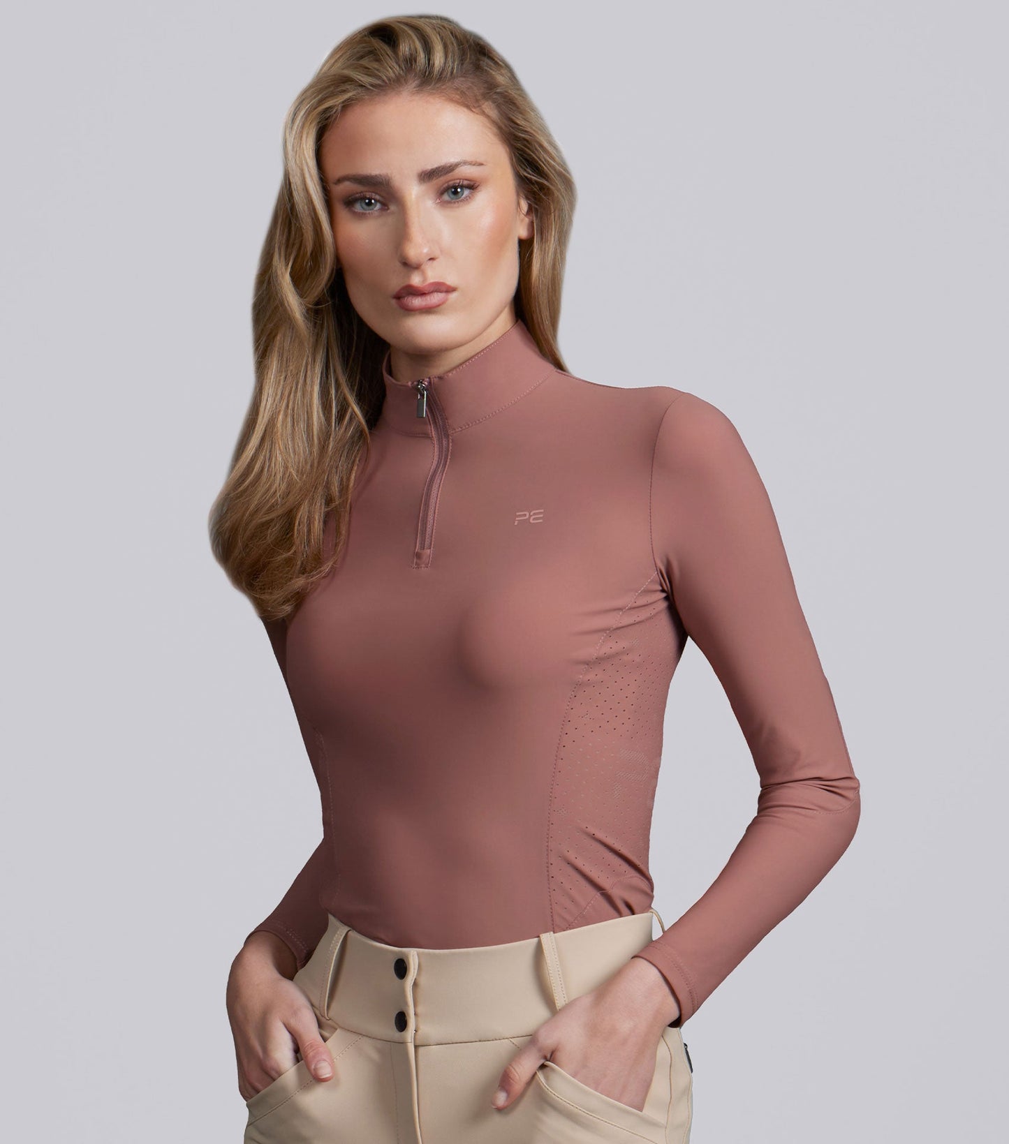 Description:Prospero long sleeve top_Colour:Rosewood_Position:1
