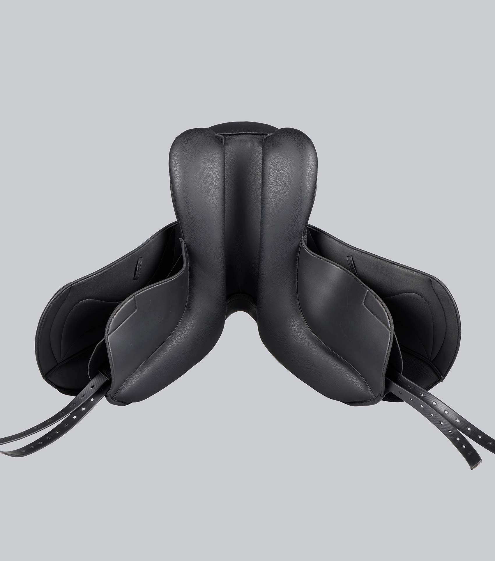Description:Reims Syntetic Mono Flap Dressage Saddle_Colour:Black_Position:6