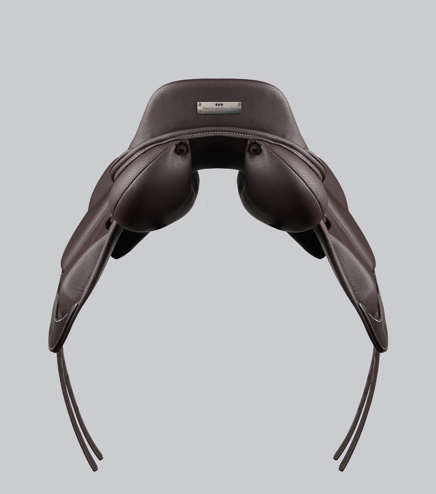 Description:Rouen Syntetic Mono Flap Cross Country  Saddle_Colour:dark havana_Position:5