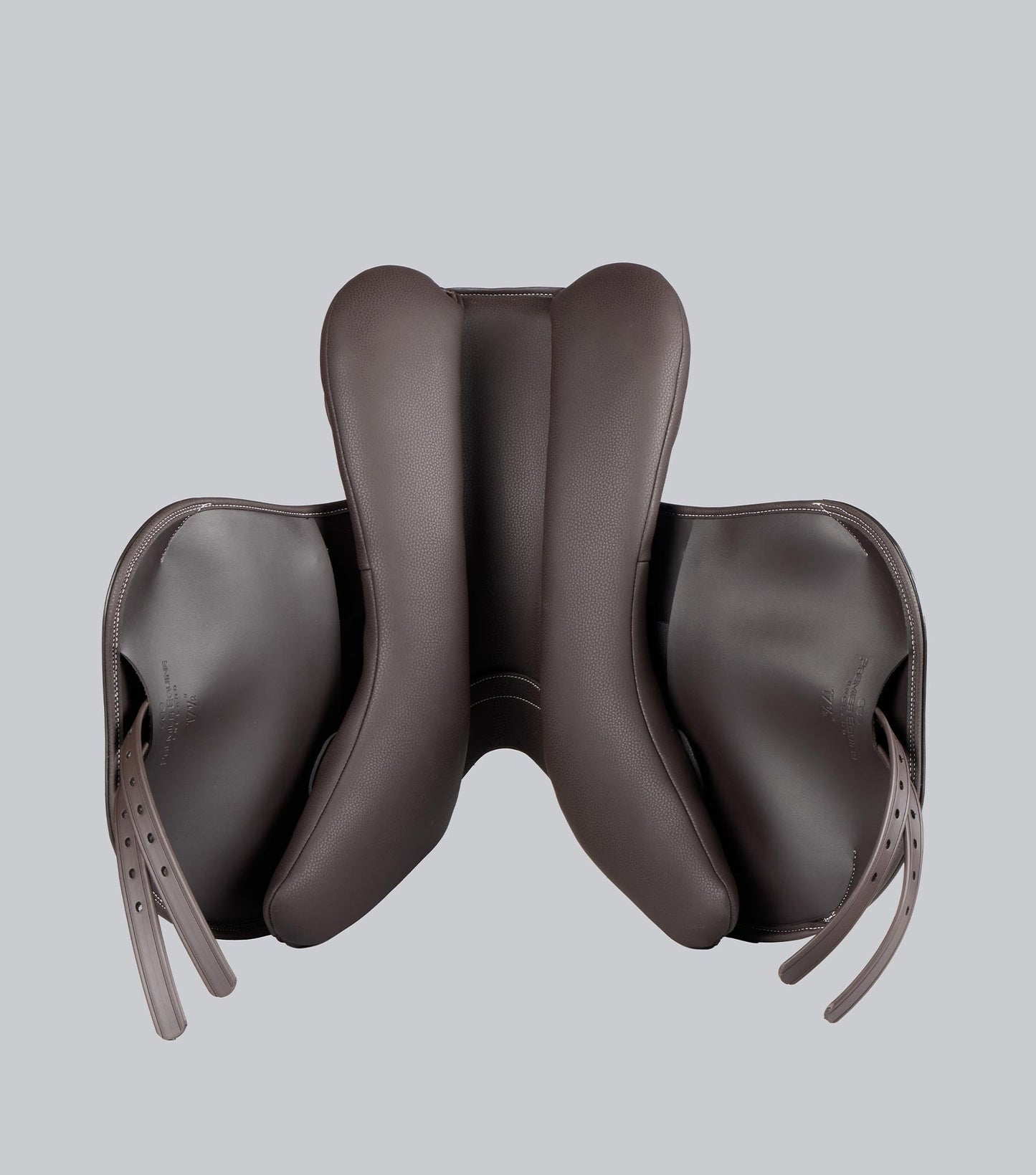 Description:Rouen Syntetic Mono Flap Cross Country  Saddle_Colour:dark havana_Position:6