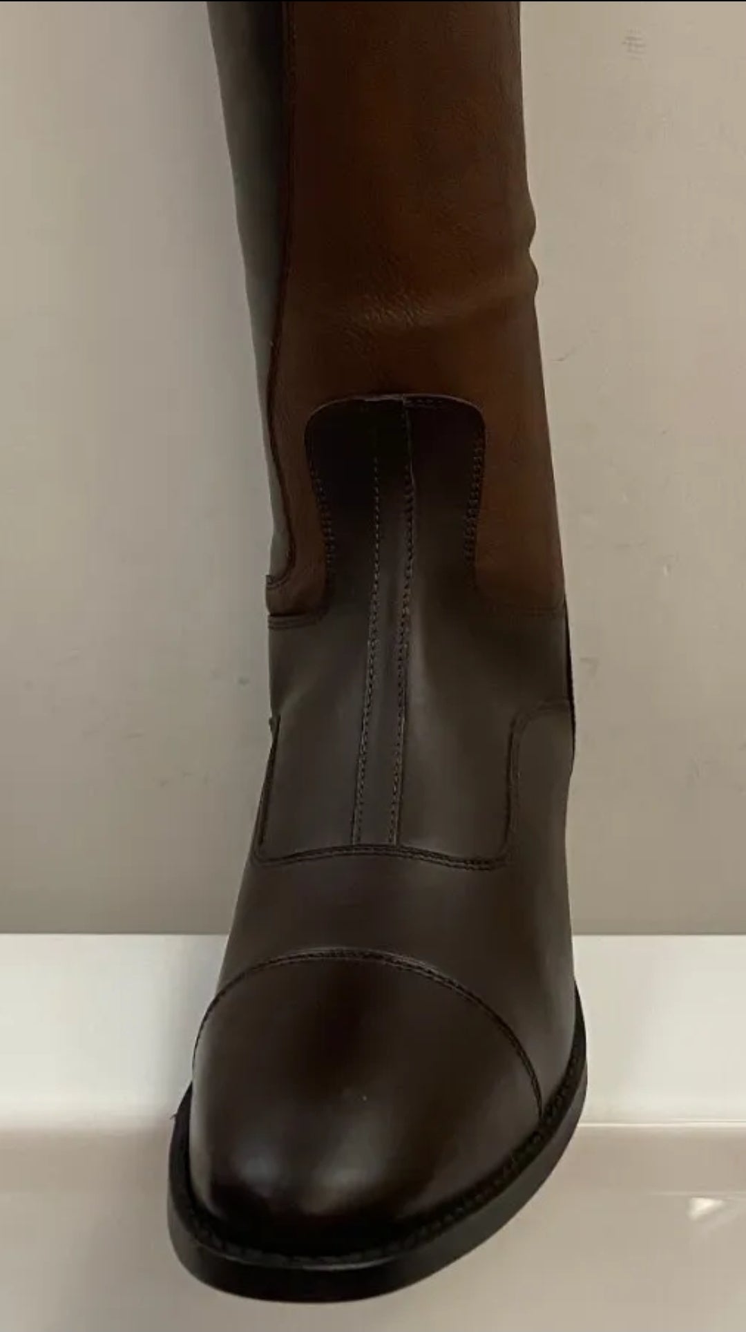 Brogini Casperia Long Leather Riding Boots (Brown)
