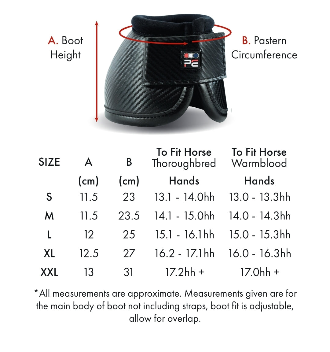 Premier Equine Carbon Tech Kevlar No-Turn Over Reach Boots