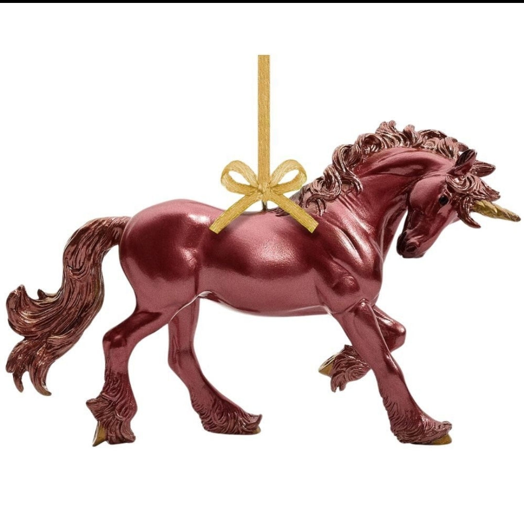 Breyer stable mates Scarlet unicorn ornament