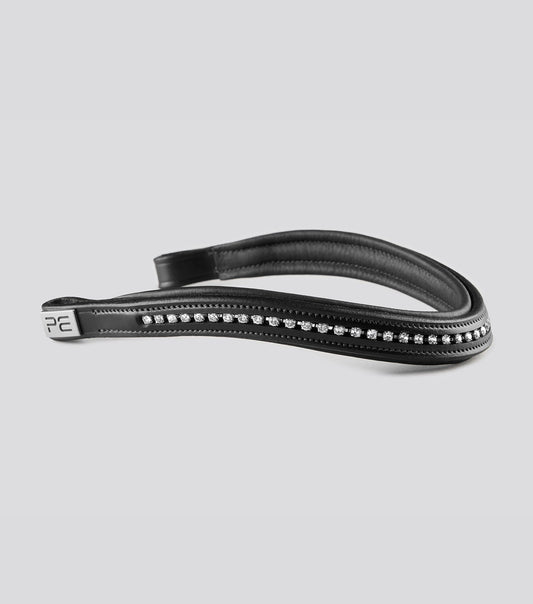 Description:swarvoski shaped padded browband_Colour:black_Position:1