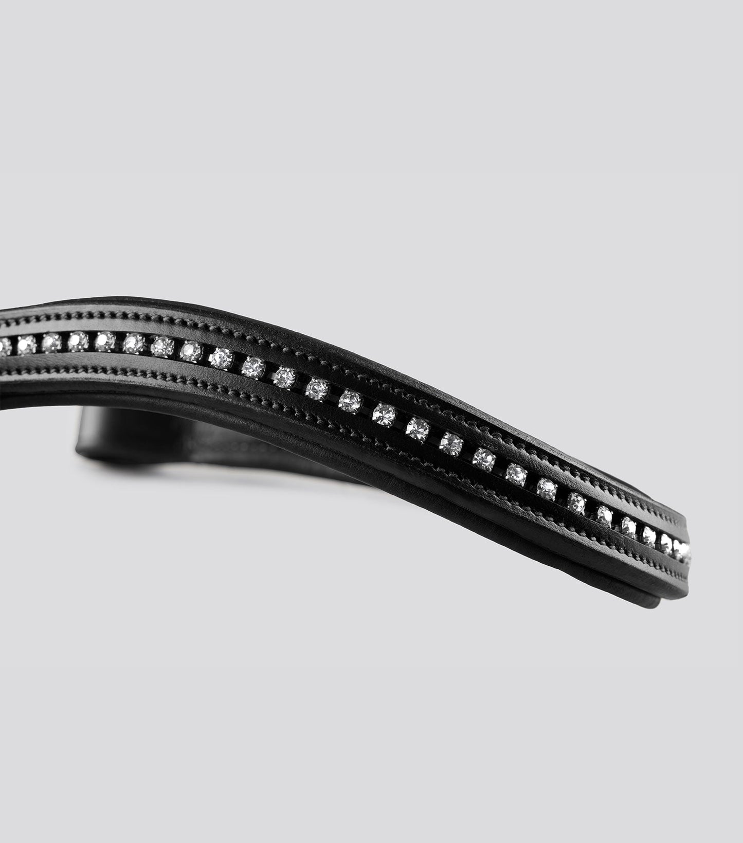 Description:swarvoski shaped padded browband_Colour:black_Position:3