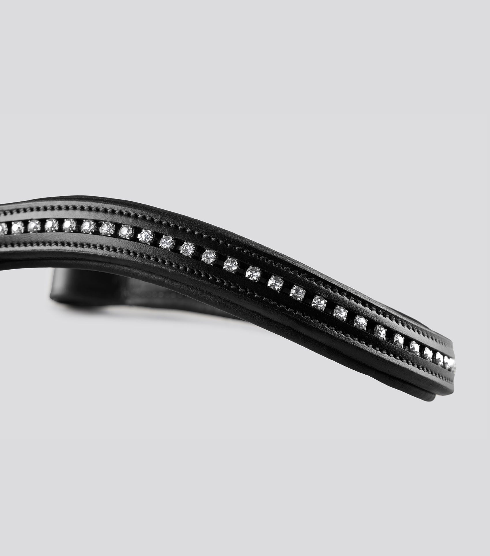 Description:swarvoski shaped padded browband_Colour:black_Position:3
