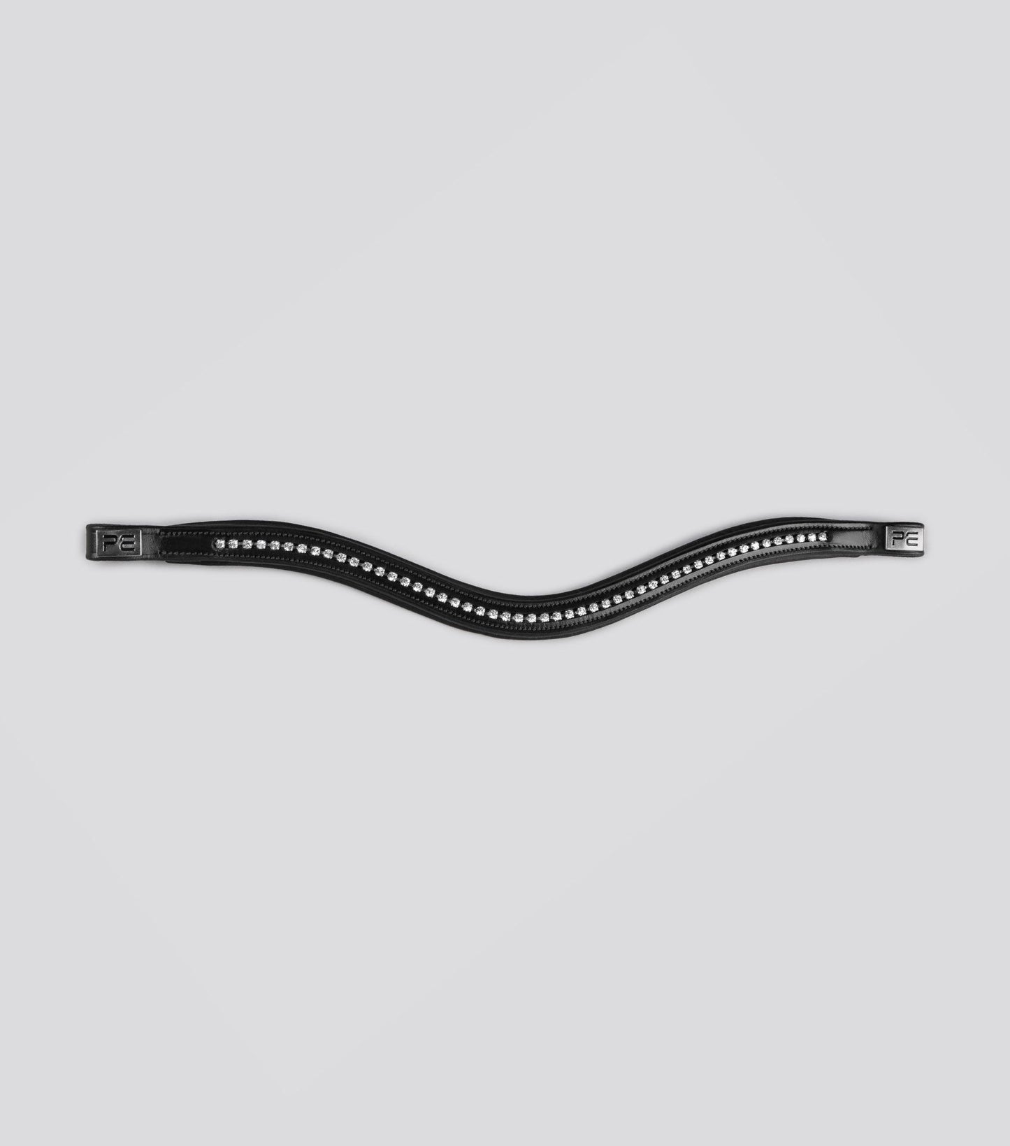 Description:swarvoski shaped padded browband_Colour:black_Position:4