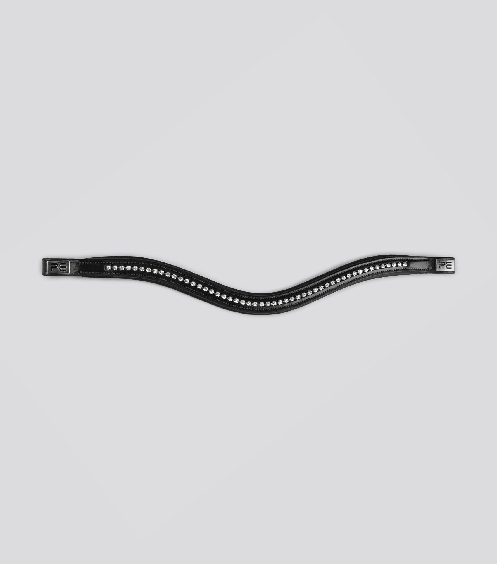Description:swarvoski shaped padded browband_Colour:black_Position:4