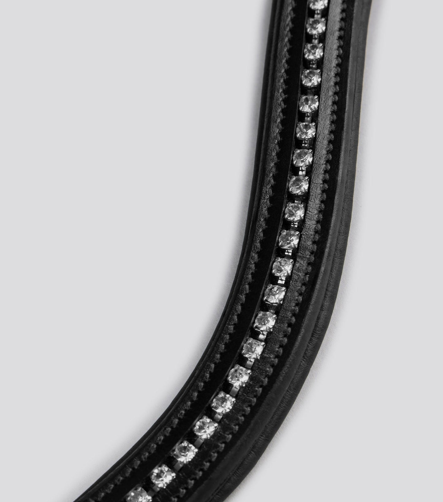 Description:swarvoski shaped padded browband_Colour:black_Position:5