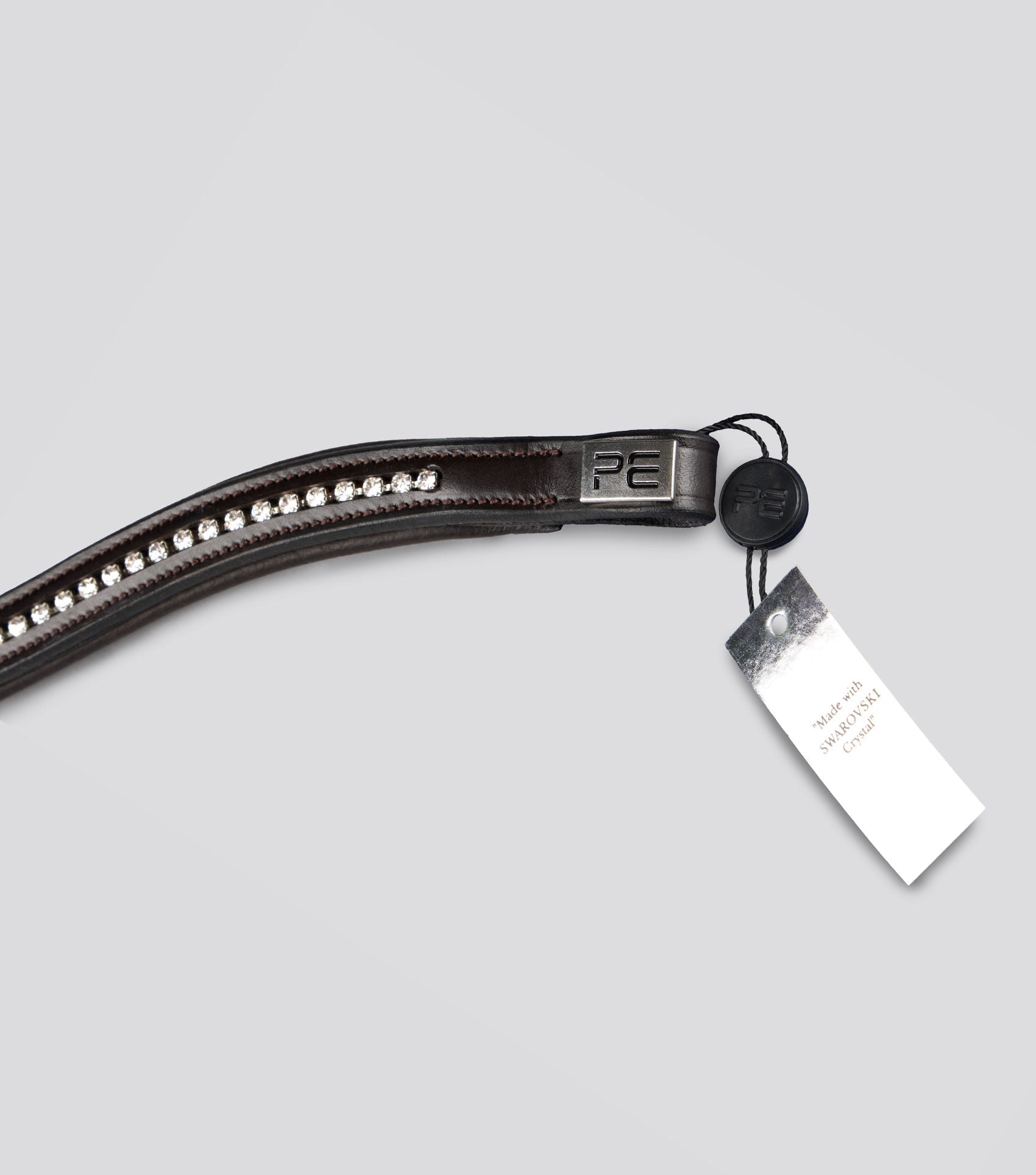 Description:swarvoski shaped padded browband_Colour:Dark havana_Position:2