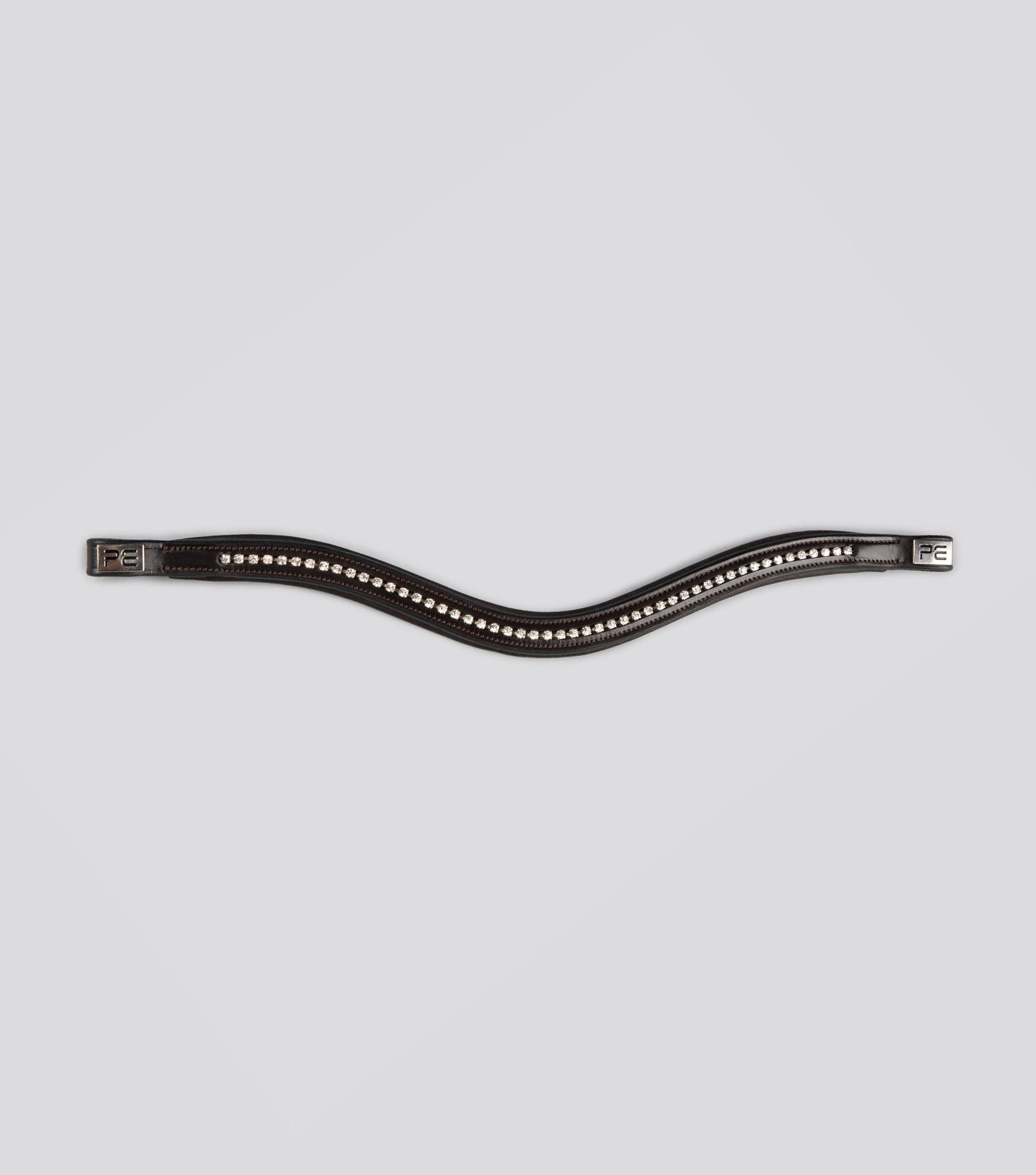 Description:swarvoski shaped padded browband_Colour:Dark havana_Position:4