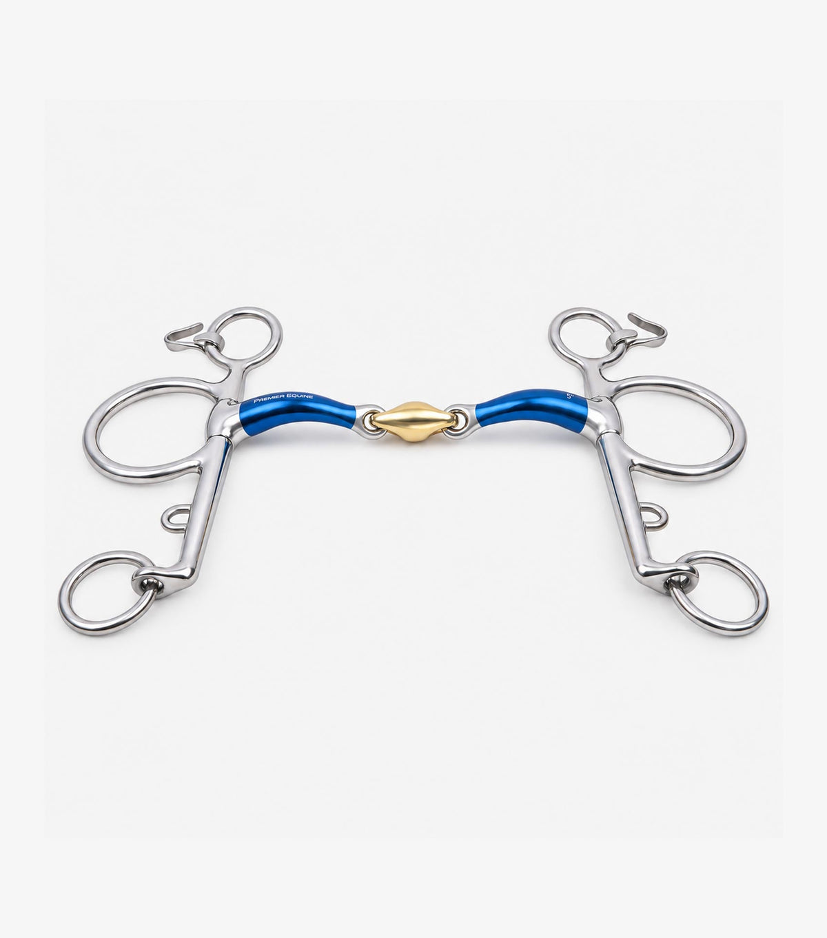 Premier Equine Sweet Iron Pelham Long Curb with Aurion Lozenge