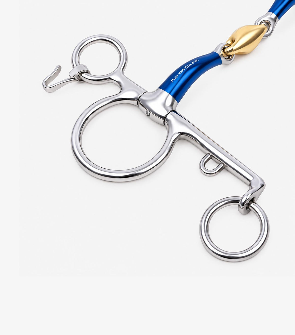 Premier Equine Sweet Iron Pelham Long Curb with Aurion Lozenge
