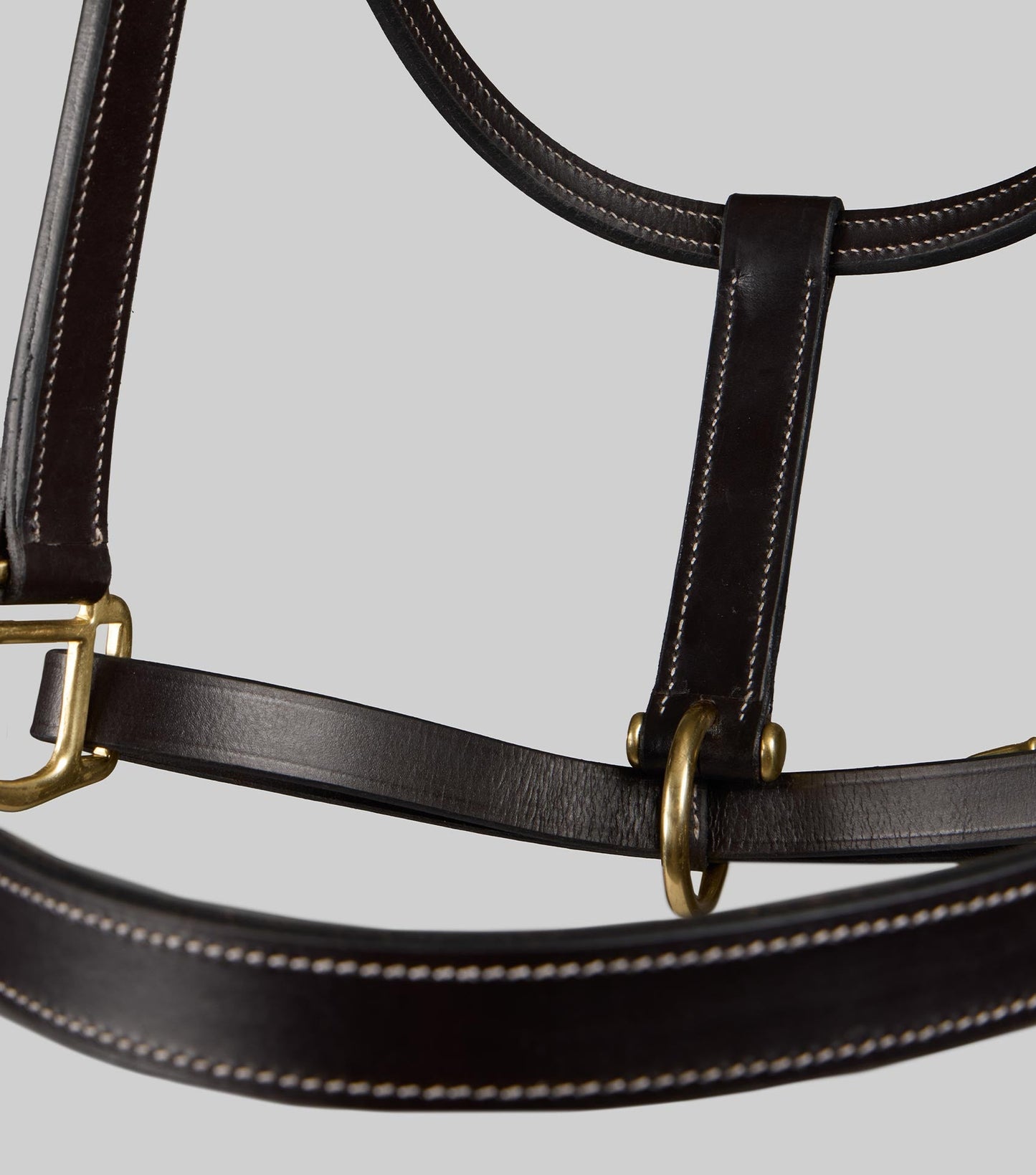 Description:Traditional Leather Headcollar_Colour:Black_Position:6