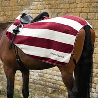 Premier Equine Vellus Horse Fleece Exercise Rug Green/White