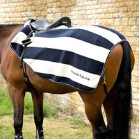 Premier Equine Vellus Horse Fleece Exercise Rug Green/White