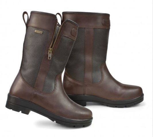 Brogini Abruzzo mid-calf leather country boot - size 38 (UK 5, NZ 7)