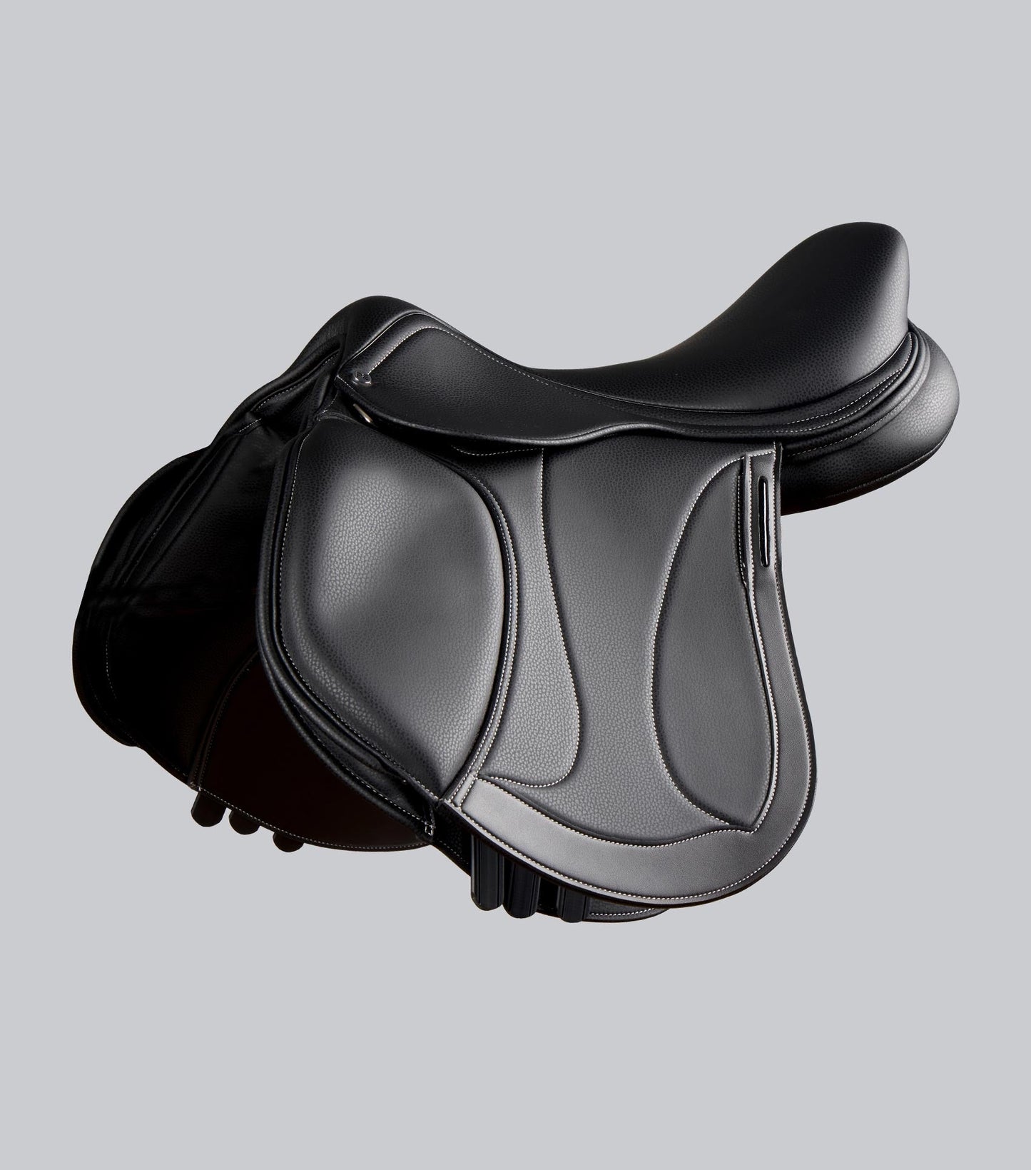 Description:Antibes synthetic jump saddle_Colour:Black_Position:1
