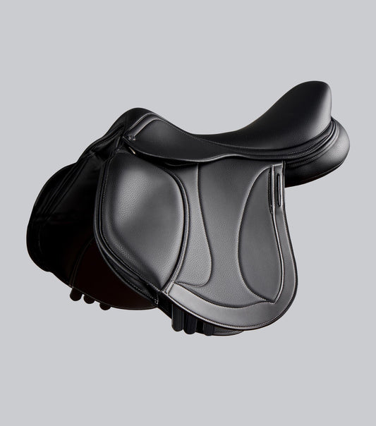 Description:Antibes synthetic jump saddle_Colour:Black_Position:1