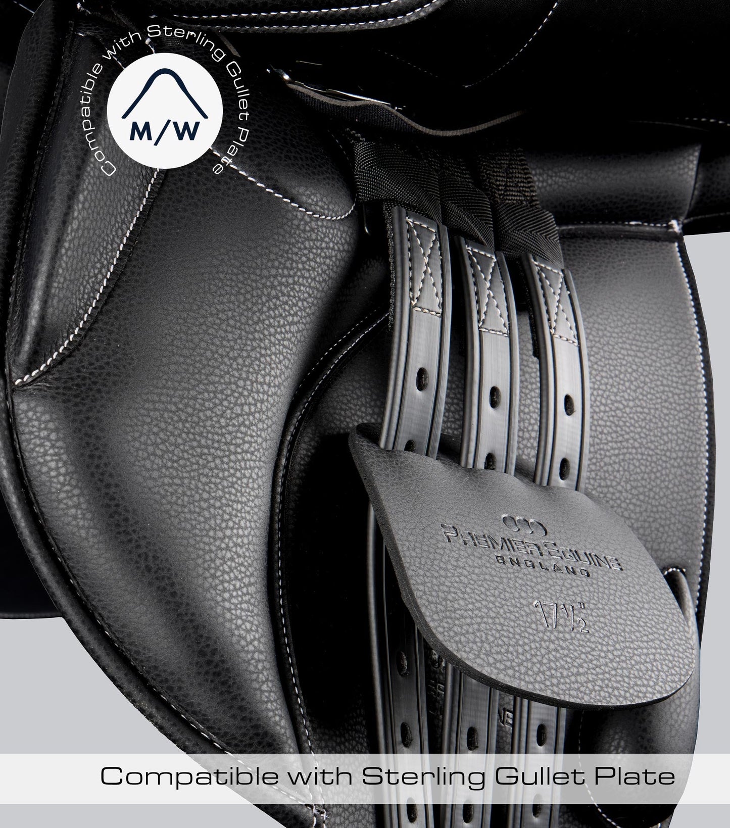 Description:Antibes synthetic jump saddle_Colour:Black_Position:2