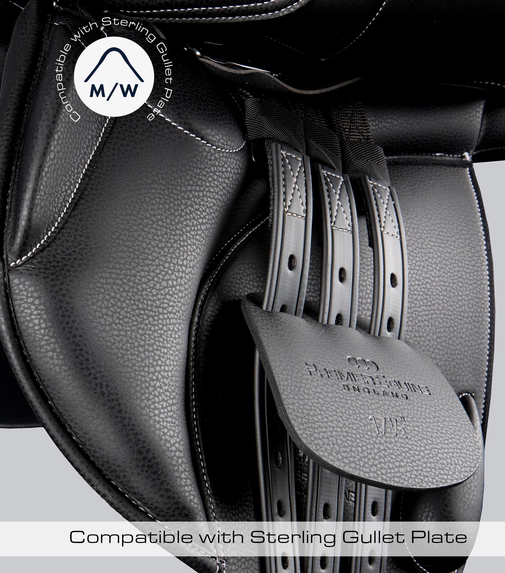 Description:Antibes synthetic jump saddle_Colour:Black_Position:2