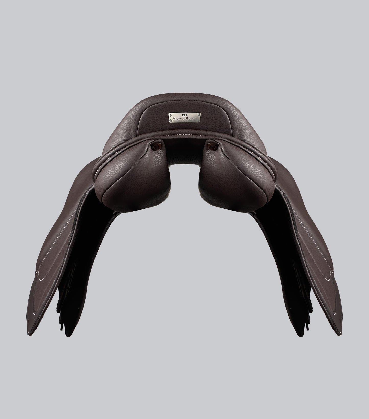 Description:Antibes Synthetic Jump Saddle_Colour:Dark Havana_Position:5