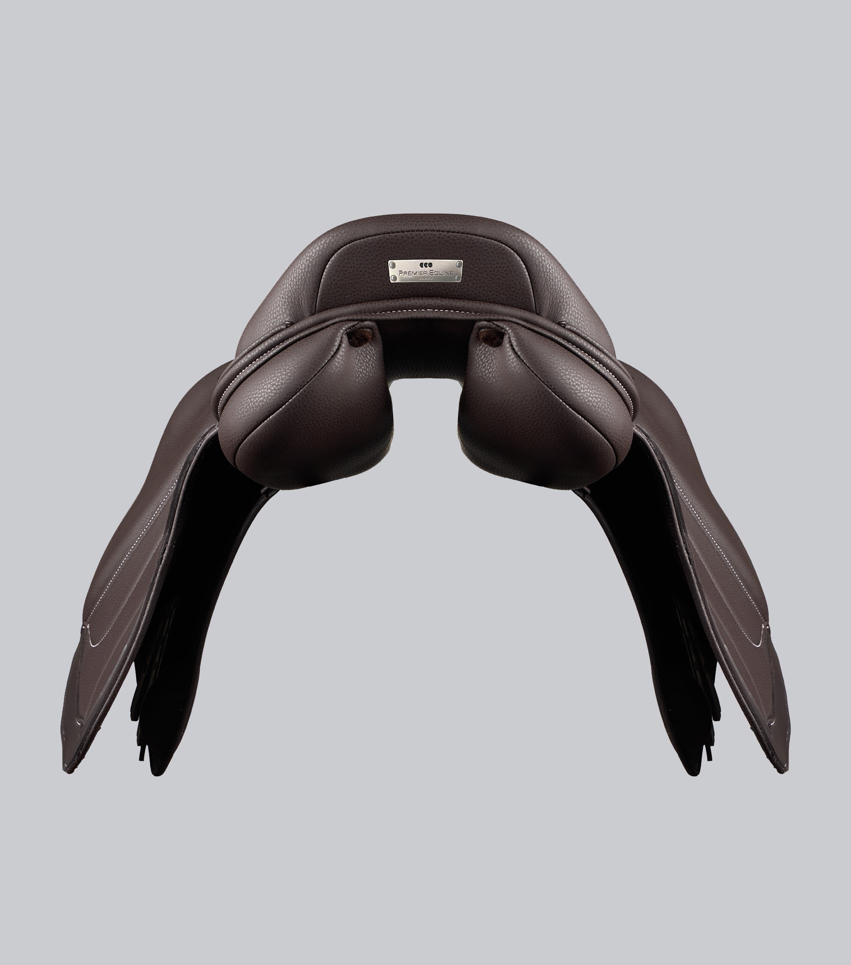 Description:Antibes Synthetic Jump Saddle_Colour:Dark Havana_Position:5