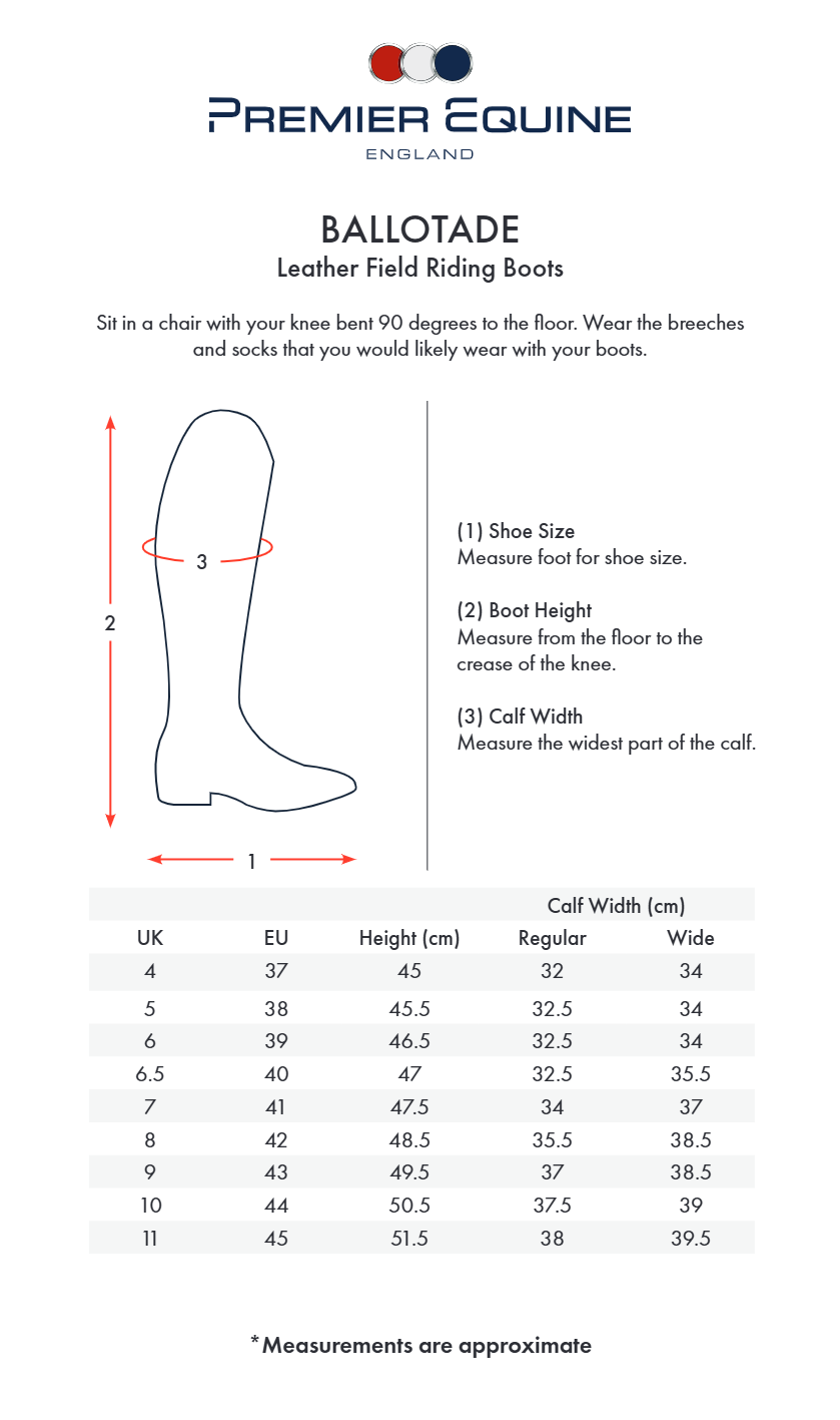 Premier Equine Ballotade Leather Long Riding Boots