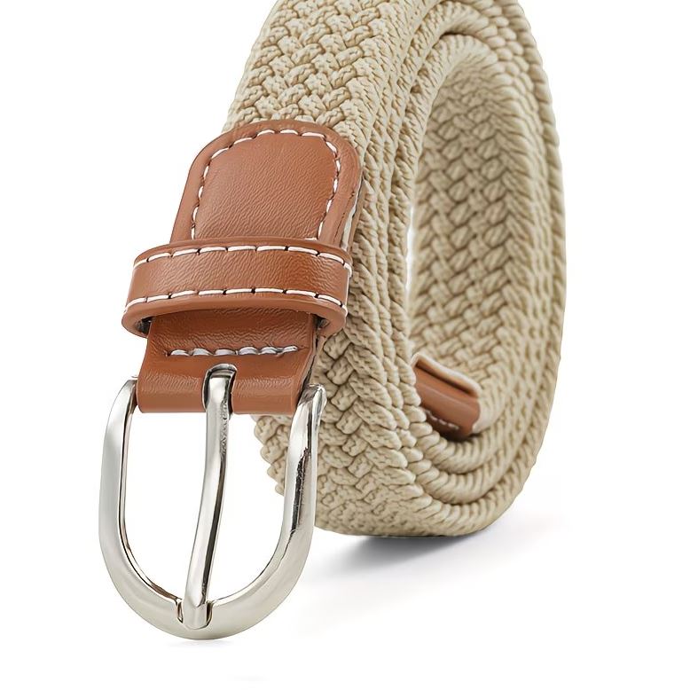 ETS plaited pin buckle belt
