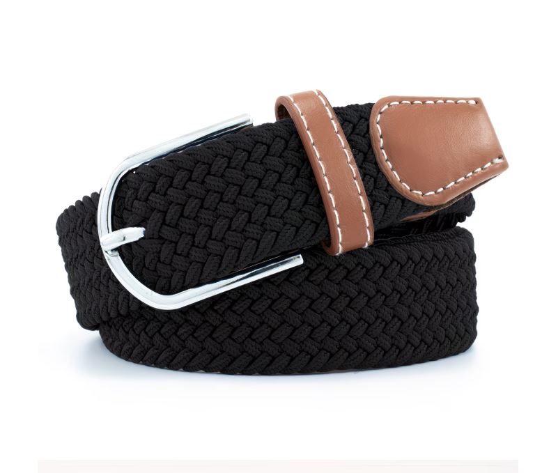 ETS plaited pin buckle belt