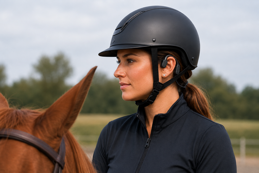 ETS Open Ear Bone Conduction Horse Riding Headphone / Head Set