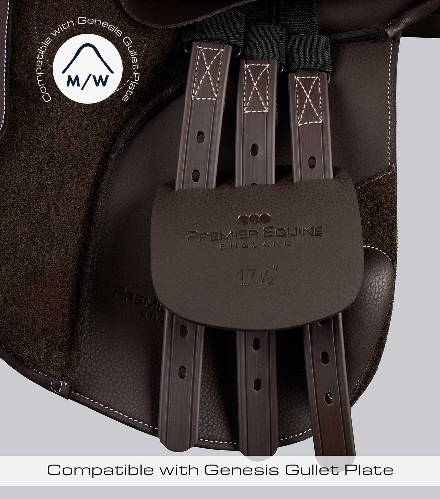 Description:Bourges Synthetic GP Saddle_Colour:Brown_Position:2