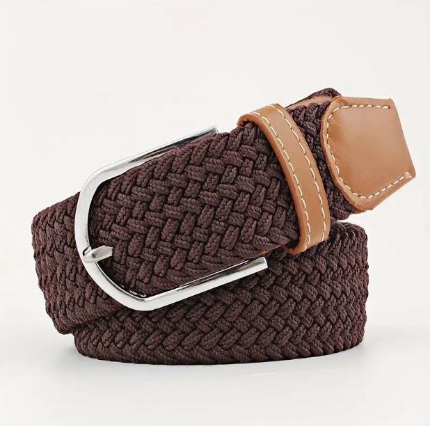 ETS plaited pin buckle belt