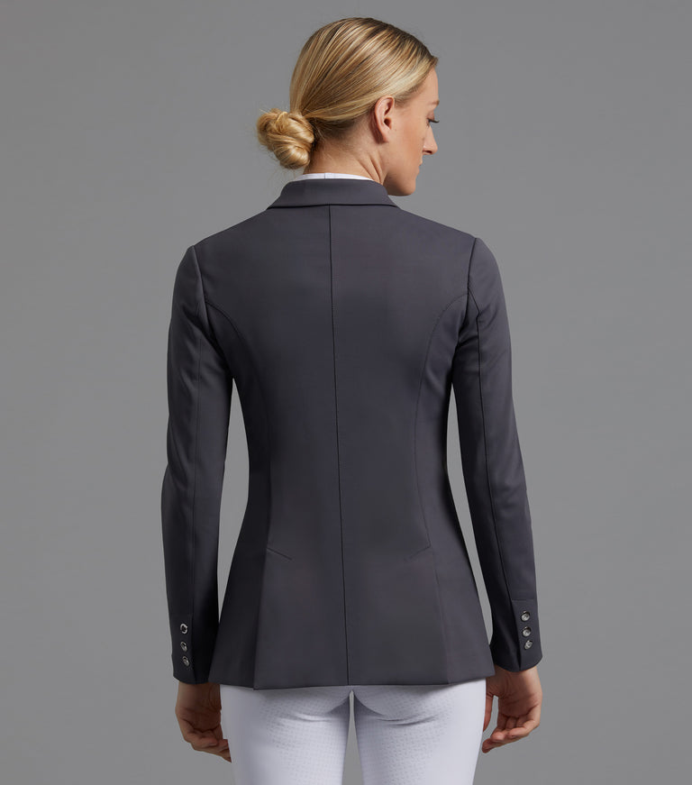 Premier Equine Capriole Ladies Short Tail Dressage Jacket (Grey)