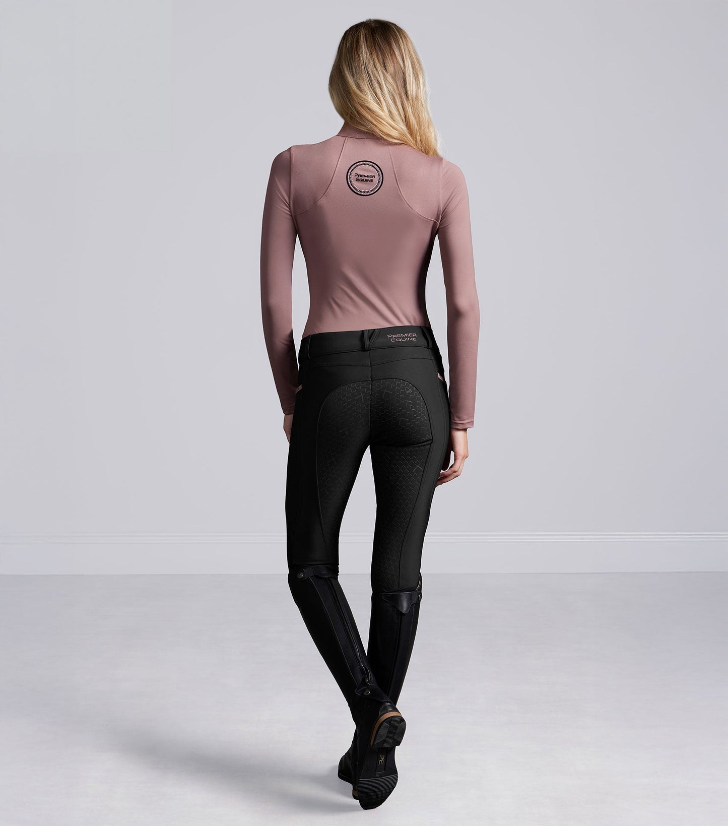 Description:Catori Womens Full Seat Riding Breeches_Colour:Black_Position:3