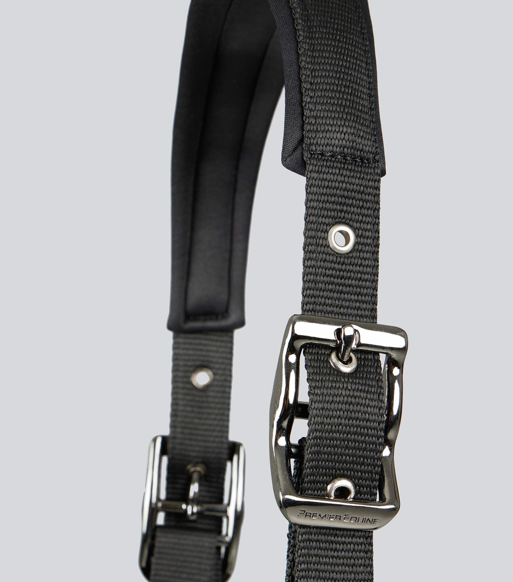 Description:Corda Padded Head Collar with Lead Rope Black_Colour:Black_Position:3