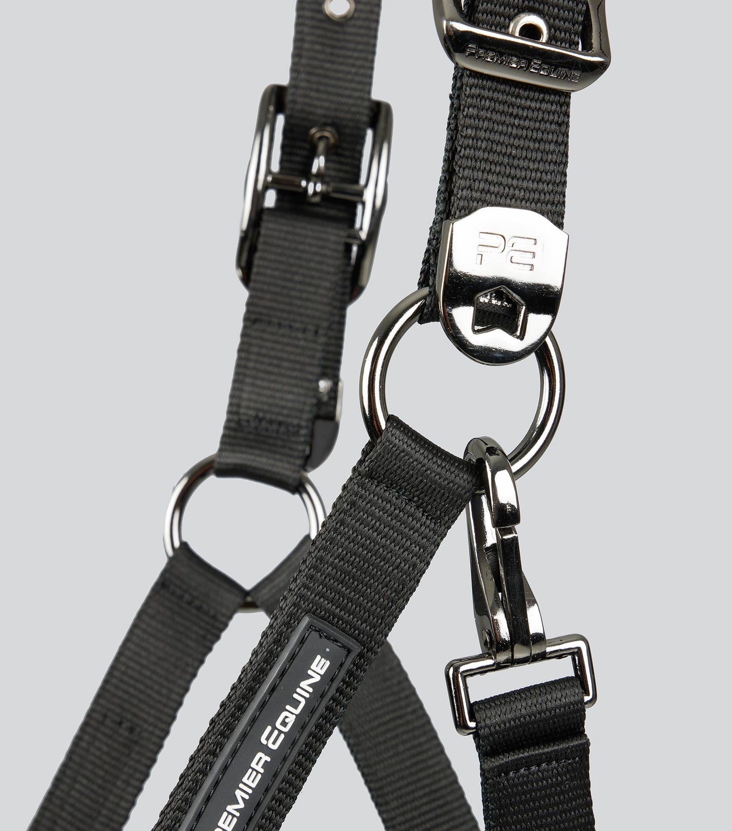 Description:Corda Padded Head Collar with Lead Rope Black_Colour:Black_Position:4