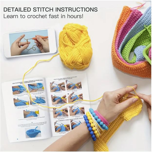 Crochet kit - cute black dragon
