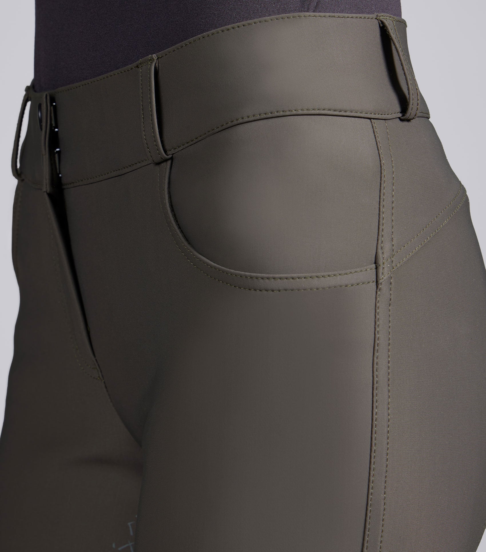 Description:Elixir Womens Full Seat Breeches_Colour:Mosswood_Position:5