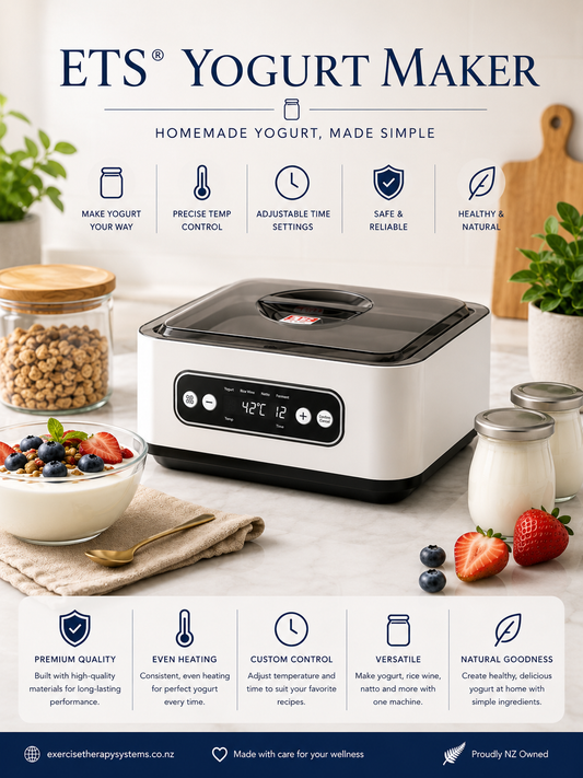 ETS 1.4L Automatic Yogurt Maker (includes stainless steel inner bowl and 9 glass cups). Ideal for L Reuteri yoghurt