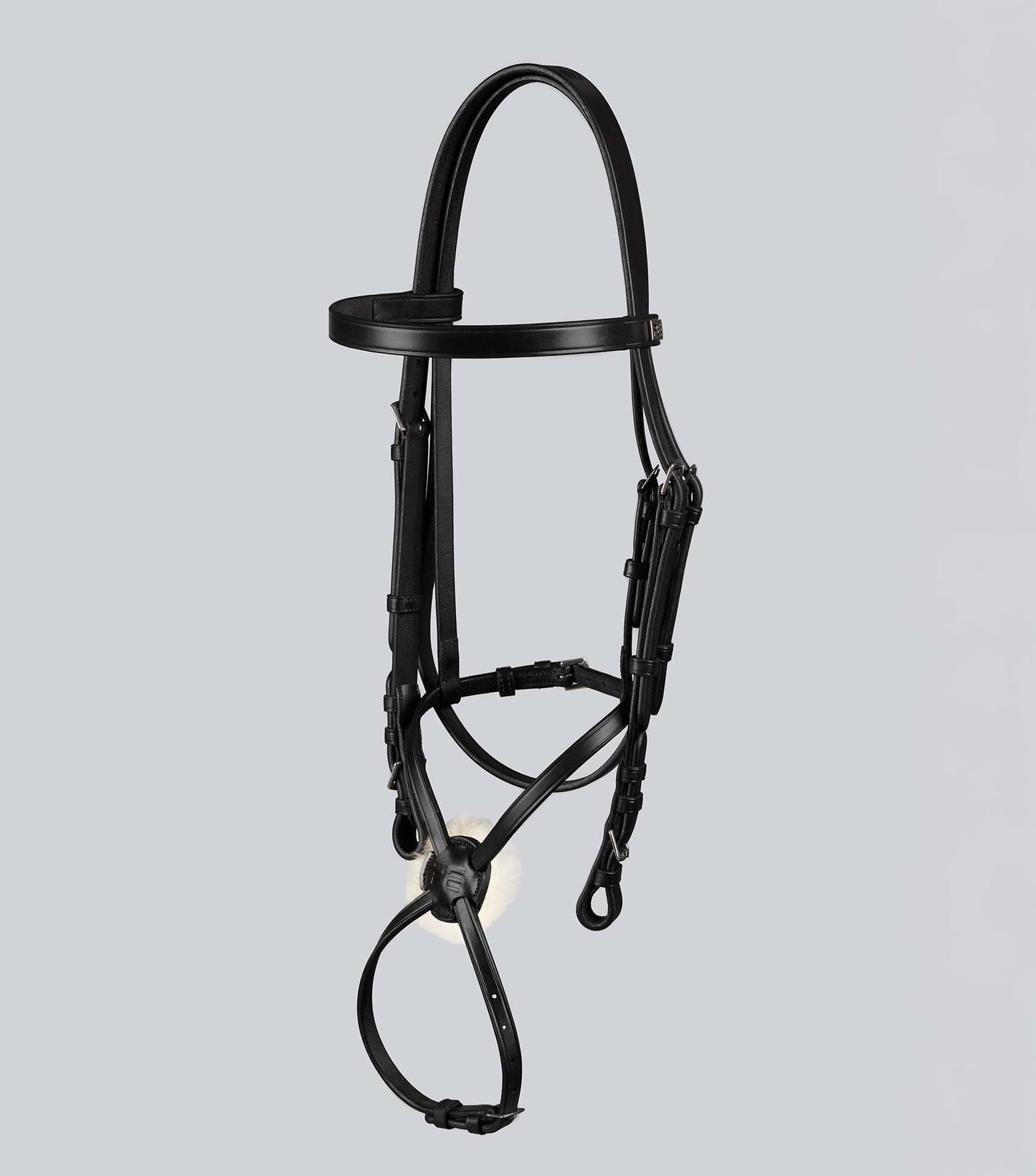 Description:Exercise Racing Bridle With Grackle_Colour:Black_Position:1