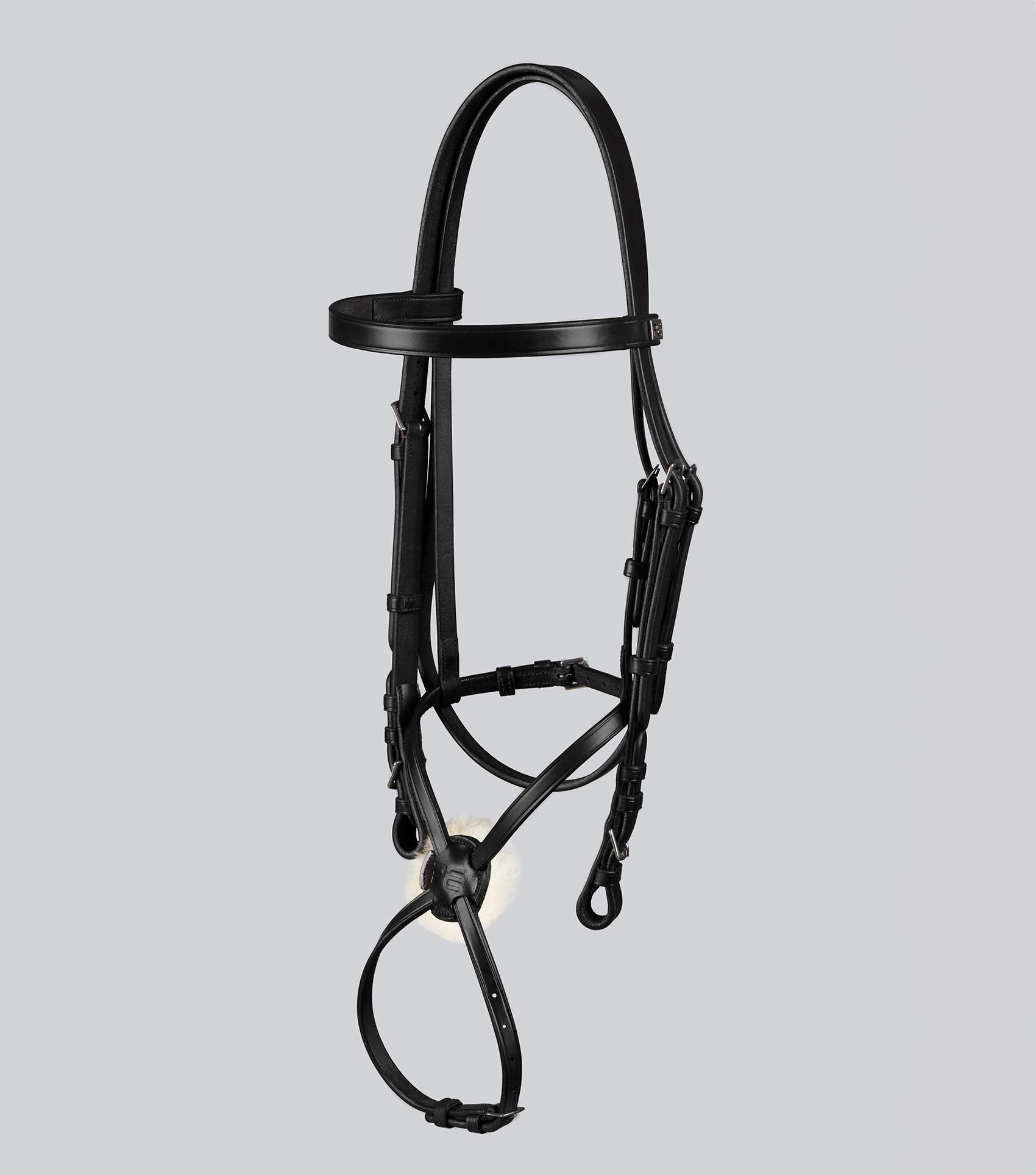 Description:Exercise Racing Bridle With Grackle_Colour:Black_Position:1