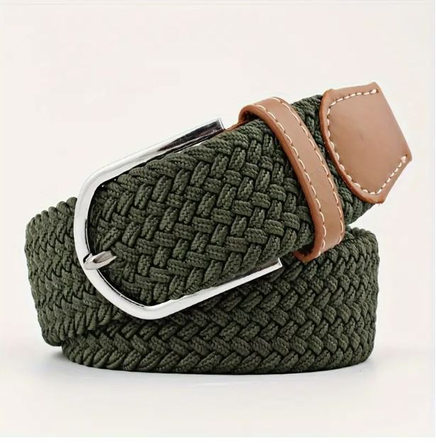 ETS plaited pin buckle belt