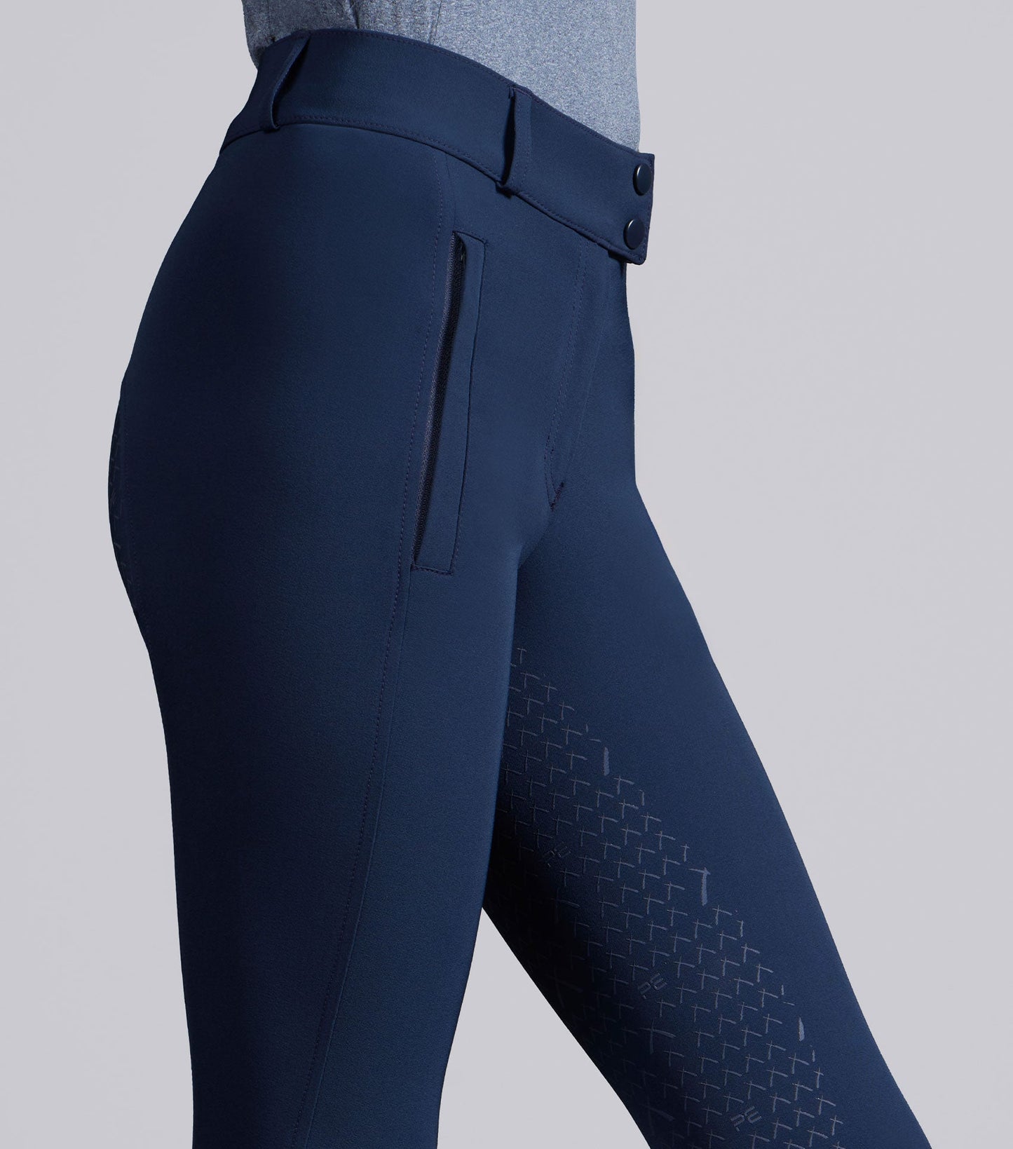 Description:Leora Womens Full Seat Breeches_Colour:Navy_Position:4