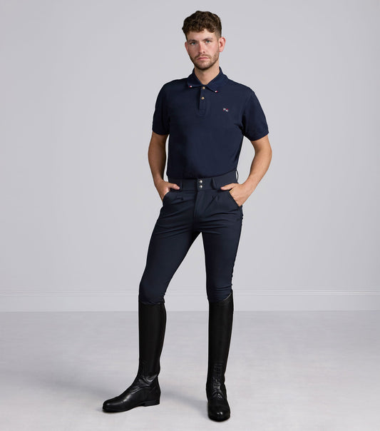 Premier Equine Ludis men's knee-grip riding breeches in navy